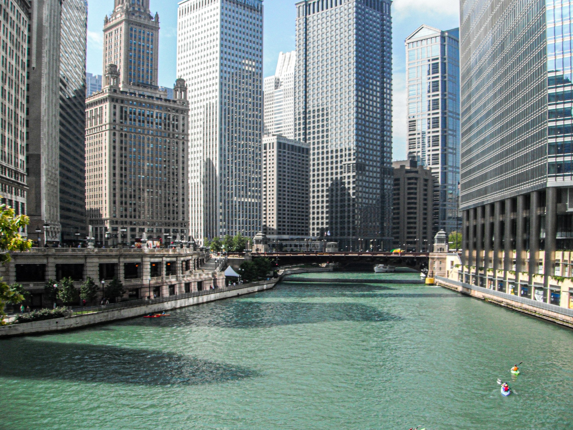 The Chicago River in Downtown Chicago.